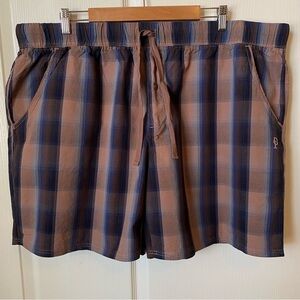 Pendleton Men’s Lounge Pajama Plaid Shorts with Drawstring XXL